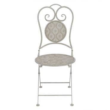 vidaXL Σετ Επίπλων Bistro 3 τεμ. Γκρι Ατσάλινο 60x72cm