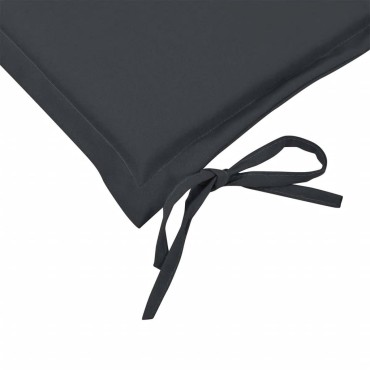 vidaXL Μαξιλάρι Πάγκου Κήπου Ανθρακί 100x50x4cm Ύφασμα Oxford