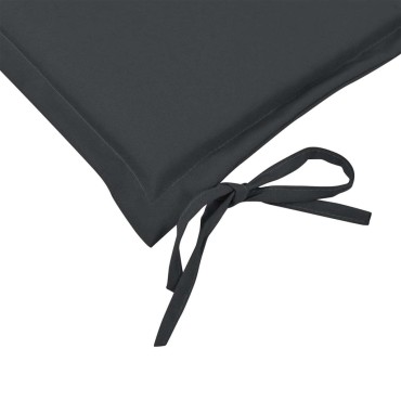 vidaXL Μαξιλάρι Πάγκου Κήπου Ανθρακί 120x50x4cm Ύφασμα Oxford