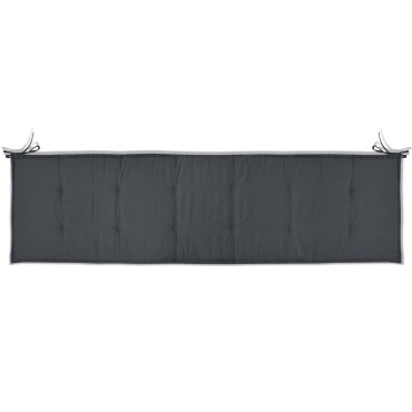 vidaXL Μαξιλάρι Πάγκου Κήπου Ανθρακί 180x50x3cm Ύφασμα Oxford