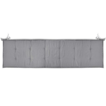 vidaXL Μαξιλάρι Πάγκου Κήπου Γκρι 180 x 50 x 3 εκ. Ύφασμα Oxford