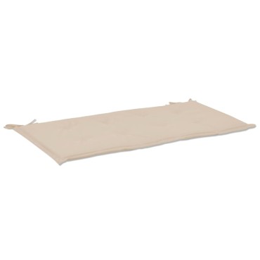 vidaXL Μαξιλάρι Πάγκου Κήπου Κρεμ 100x50x4cm Ύφασμα Oxford