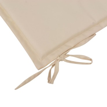 vidaXL Μαξιλάρι Πάγκου Κήπου Κρεμ 100x50x4cm Ύφασμα Oxford