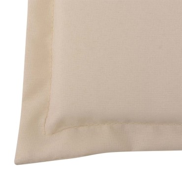 vidaXL Μαξιλάρι Πάγκου Κήπου Κρεμ 150x50x4cm Ύφασμα Oxford