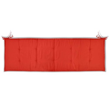 vidaXL Μαξιλάρι Πάγκου Κήπου Κόκκινο 150x50x3cm Ύφασμα Oxford
