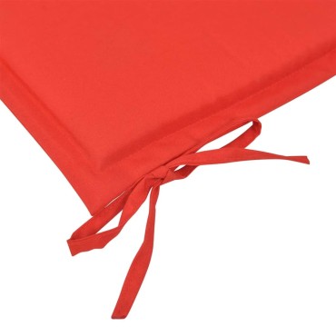vidaXL Μαξιλάρι Πάγκου Κήπου Κόκκινο 150x50x3cm Ύφασμα Oxford