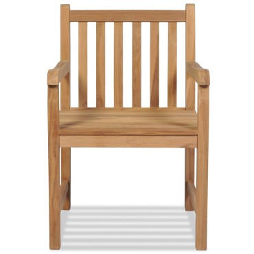 vidaXL Καρέκλες Κήπου 2 τεμ. από Μασίφ Ξύλο Teak 58x60x90cm