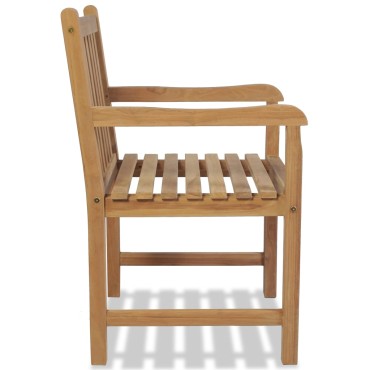 vidaXL Καρέκλες Κήπου 2 τεμ. από Μασίφ Ξύλο Teak 58x60x90cm