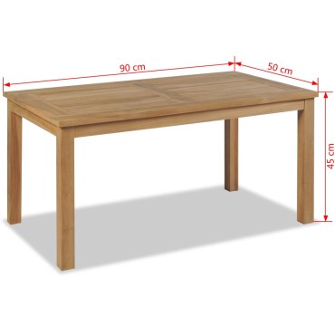 vidaXL Τραπεζάκι Σαλονιού 90x50x45cm από Ξύλο Teak 1 τεμ.