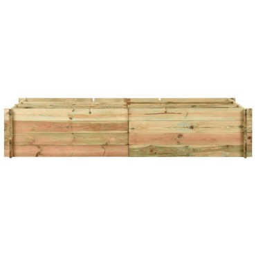vidaXL Μποστάνι Λαχανόκηπου 197 x 100 x 40 εκ. Εμποτισμένο Ξύλο Πεύκου