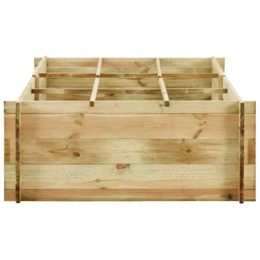vidaXL Μποστάνι Λαχανόκηπου 197 x 100 x 40 εκ. Εμποτισμένο Ξύλο Πεύκου