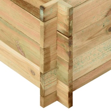 vidaXL Μποστάνι Λαχανόκηπου 197 x 100 x 40 εκ. Εμποτισμένο Ξύλο Πεύκου