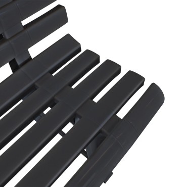 vidaXL Παγκάκι Κήπου Ανθρακί Πλαστικό 145,5x49x74cm 1 τεμ.