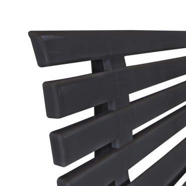 vidaXL Παγκάκι Κήπου Ανθρακί Πλαστικό 145,5x49x74cm 1 τεμ.