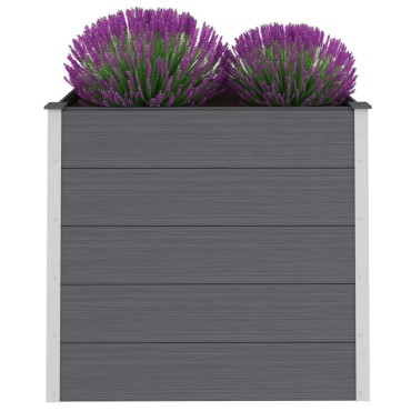vidaXL Ζαρντινιέρα Υπερυψωμένη Γκρι 100 x 50 x 91 εκ. από WPC