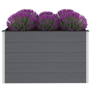 vidaXL Ζαρντινιέρα Υπερυψωμένη Γκρι 150 x 100 x 91 εκ. από WPC