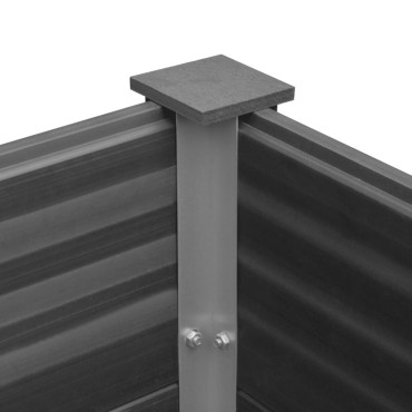 vidaXL Ζαρντινιέρα Υπερυψωμένη Γκρι 150 x 100 x 91 εκ. από WPC
