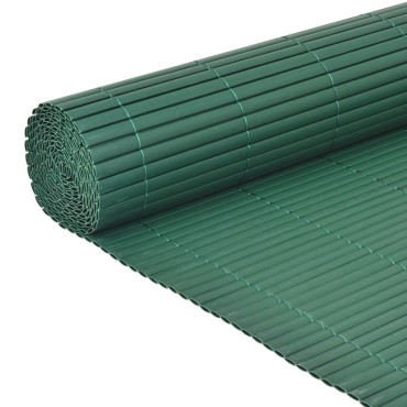 vidaXL Περίφραξη Κήπου Διπλής Όψης Πράσινη 90x500cm από PVC