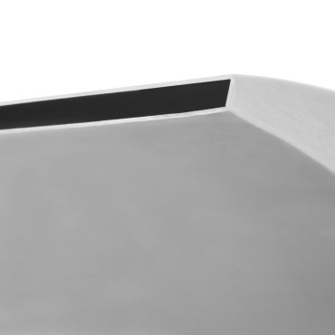 vidaXL Σιντριβάνι Πισίνας Ασημί 64 x 30 x 52 εκ. από Ανοξείδωτο Ατσάλι