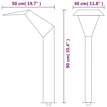 vidaXL Σιντριβάνι Πισίνας Ασημί 50 x 30 x 90 εκ. από Ανοξείδωτο Ατσάλι