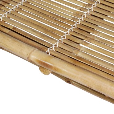 vidaXL Ξαπλώστρα 2 ατόμων από Μπαμπού 200x130x(24-87)cm 1 τεμ.