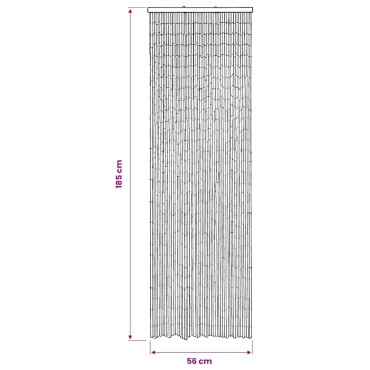 vidaXL Σήτα - Κουρτίνα Πόρτας 56 x 185 εκ. από Μπαμπού