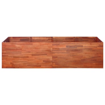 vidaXL Ζαρντινιέρα Υπερυψωμένη 200 x 50 x 50 εκ. από Ξύλο Ακακίας
