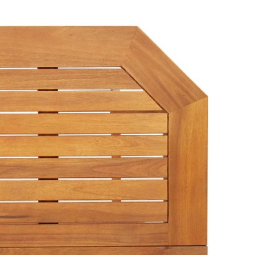 vidaXL Τραπέζι Bistro 90x50x75cm από Μασίφ Ξύλο Ακακίας 1 τεμ.