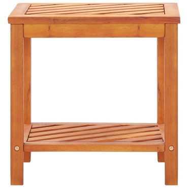 vidaXL Τραπεζάκι Βοηθητικό 45x33x45cm από Μασίφ Ξύλο Ακακίας 1 τεμ.