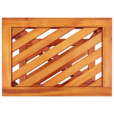 vidaXL Τραπεζάκι Βοηθητικό 45x33x45cm από Μασίφ Ξύλο Ακακίας 1 τεμ.