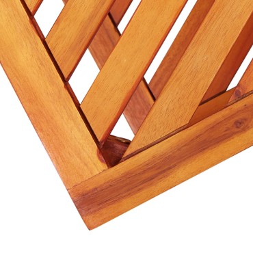 vidaXL Τραπεζάκι Βοηθητικό 45x33x45cm από Μασίφ Ξύλο Ακακίας 1 τεμ.