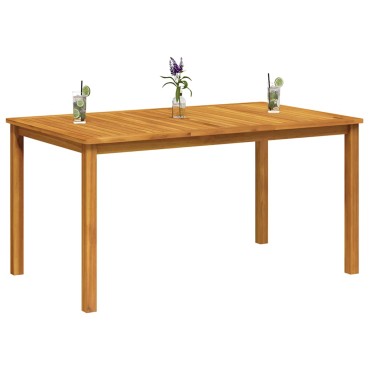 vidaXL Τραπέζι Κήπου 150x90x74cm από Μασίφ Ξύλο Ακακίας 1 τεμ.