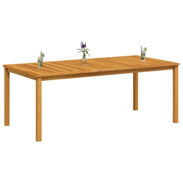 vidaXL Τραπέζι Κήπου 200x100x74cm από Μασίφ Ξύλο Ακακίας 1 τεμ.