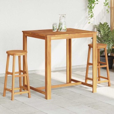 vidaXL Σκαμπό Μπαρ 2 τεμ. από Μασίφ Ξύλο Ακακίας 34x34x76cm