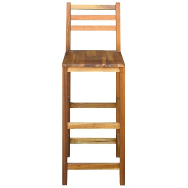 vidaXL Σκαμπό Μπαρ 2 τεμ. από Μασίφ Ξύλο Ακακίας 36x36cm
