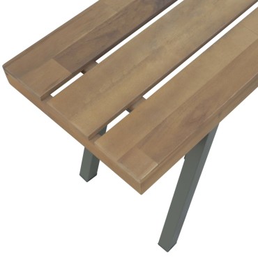 vidaXL Παγκάκι Κήπου από Μασίφ Ξύλο Ακακίας 120x31x45cm 1 τεμ.