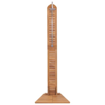 vidaXL Ντουζιέρα Κήπου 70 x 75 x 204 εκ. από Μασίφ Ξύλο Teak