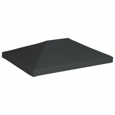 vidaXL Κάλυμμα για Κιόσκι Γκρι 4 x 3 μ. 310 γρ./μ²