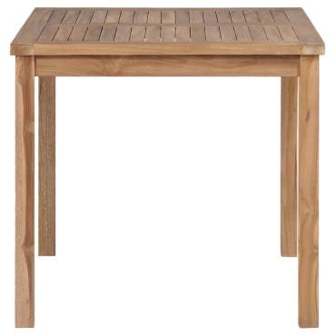 vidaXL Τραπέζι Κήπου 80x80x77cm από Μασίφ Ξύλο Teak 1 τεμ.