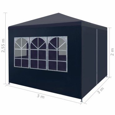 vidaXL Τέντα Εκδηλώσεων Μπλε 3 x 3 μ.