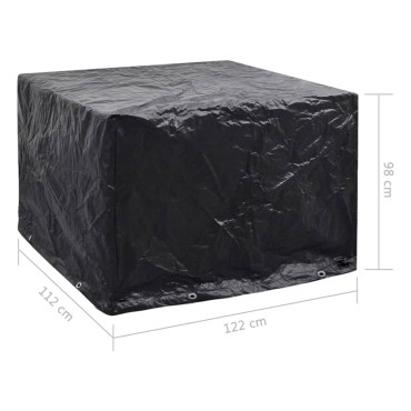vidaXL Κάλυμμα Επίπλων Κήπου με 8 Κρίκους 122x112x98cm 1 τεμ.