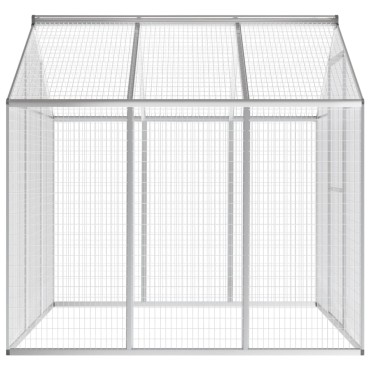 vidaXL Κλουβί Πτηνών Εξωτερικού Χώρου 183 x 178 x 194 εκ. Αλουμινίου