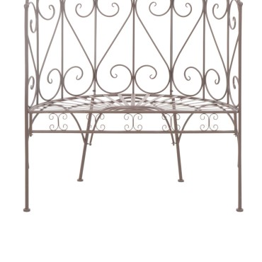vidaXL Παγκάκι Κήπου Αντικέ Καφέ Σιδερένιο 95x54x200cm 1 τεμ.