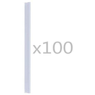 vidaXL Σύνδεσμοι Στερέωσης Ρολού Περίφραξης 100 τεμ. Διαφανείς από PVC