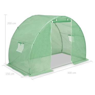 vidaXL Θερμοκήπιο 4,5 μ² 300 x 150 x 200 εκ.