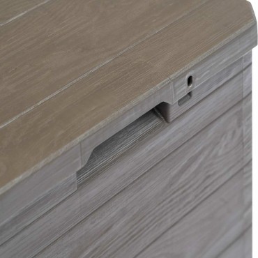 vidaXL Μπαούλο Αποθήκευσης Κήπου Καφέ 90 Λίτρα 42,5x44x50cm 1 τεμ.