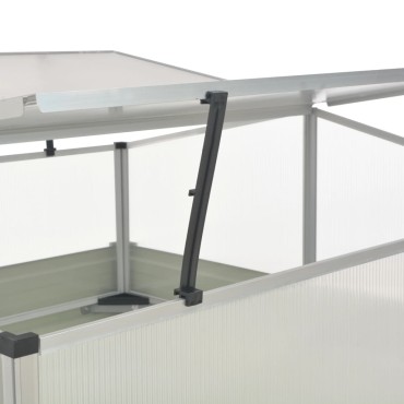 vidaXL Θερμοκήπιο Σπορείο Καφέ 100x100x85 εκ. από Γαλβανισμένο Χάλυβα