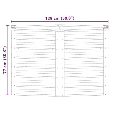 vidaXL Ζαρντινιέρα Υπερυψωμένη Ανθρακί 129x129x77 εκ. Γαλβαν. Χάλυβας