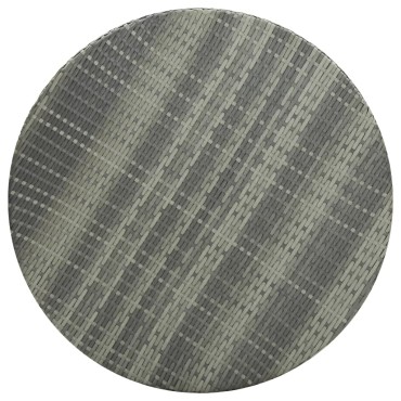 vidaXL Τραπέζι Κήπου Γκρι 75,5x106cm από Συνθετικό Ρατάν 1 τεμ.