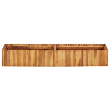 vidaXL Ζαρντινιέρα Υπερυψωμένη 150 x 30 x 25 εκ. Μασίφ Ξύλο Ακακίας